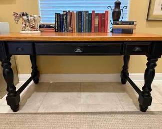Desk with ebony base 