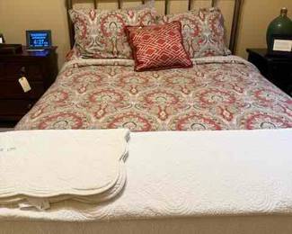 Queen Bed and Bedding 