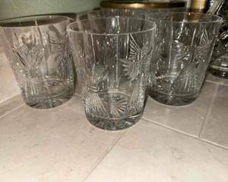 Set 4 Waterford Millennium Double Old Fashioned 