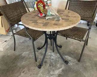 Bistro table and chairs 