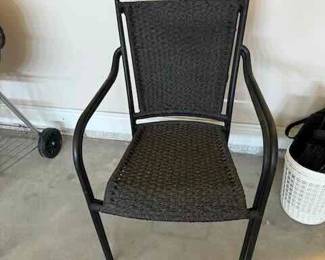 Pair of stacking chairs
