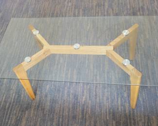 Glass coffee table