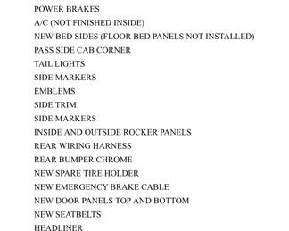 Information on the GMC Truck.