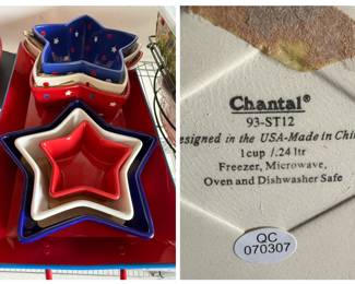 Chantal patriotic serving dishes