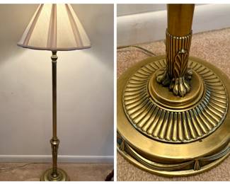Vintage brass floor lamp