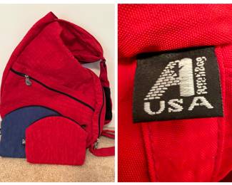 AmeriBag Healthy Back Bag with 2 cosmetic pouches