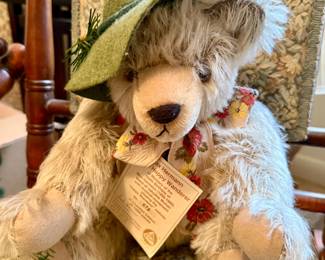 Limited Edition Max Hermann "The Happy Wanderer" Plush Musical Bear (#673/13000)