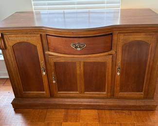 Two-tone wood sideboard