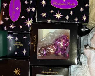Assorted Christopher Radko ornaments