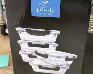 Zulay Kitchen glass storage containers (new)
