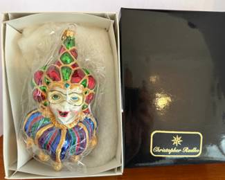 Christopher Radko "Merry Masquerade" glass ornament