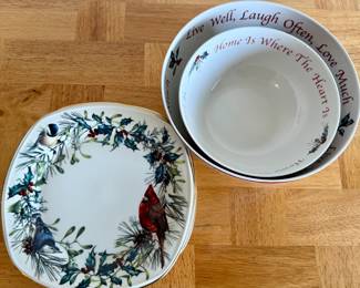 Lenox "Winter Greetings" dishware