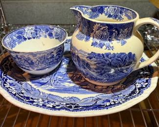 Enoch Woods Woods Ware pitcher, bowl and platter