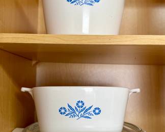 Corning Ware "Cornflower" bakeware