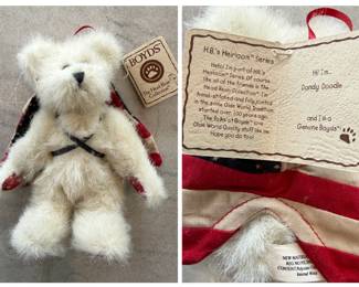 Boyds Bears Heirloom Series "Dandy Doodle" small plush bear with flag wings (NWT)