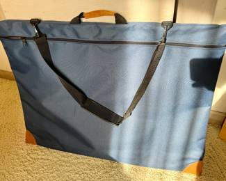 Large Blue Art Portfolio Tote Bag