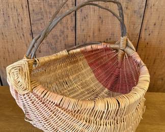 Wicker Basket with Handle