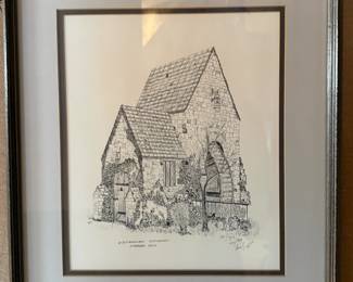 Matted/Framed Signed Art "Westmoreland Water Wheel Sherwood Drive" by Griffith (#107/250)
