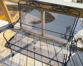 Iron Patio Settee