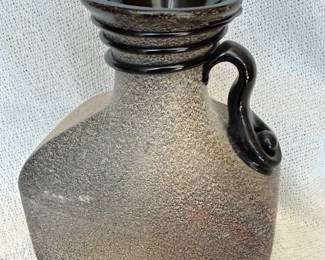 MCM Roman Style Hand Wrapped Handled Vase