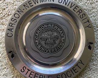 Commemorative Carson-Newman University Steeple Society Pewter Plate