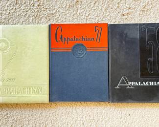 Vintage Appalachian Yearbooks (1955, 1957, and 1958)