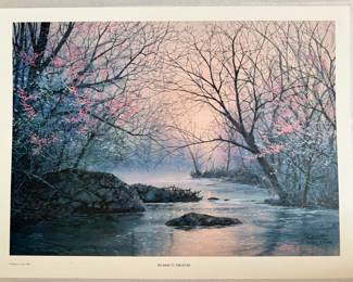 "Promise to the River" Artist Proof (#35/35) by Robert A. Tino (1991)