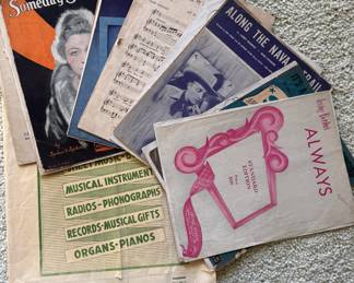 Collection of Vintage and Antique Sheet Music