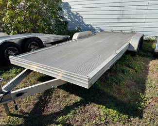 001 25ft Aluminum Flatbed Trailer