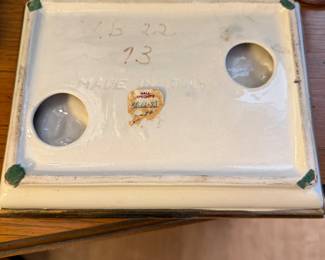 vintage Capodimonte porcelain ashtray