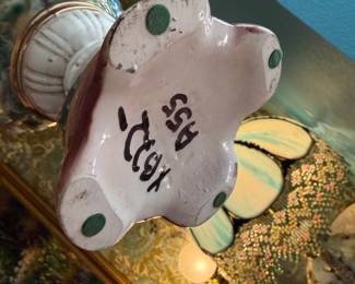 vintage Italian Capodimonte-style porcelain vase or urn