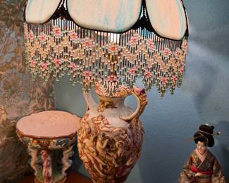 Capodimonte vintage lamp