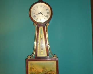Antique Chelsea Banjo Wall Clock