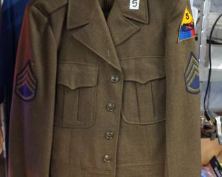 Korean War era 5th Armored Ike jacket with trousers