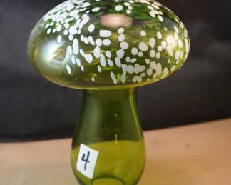 Blenko glass mushroom