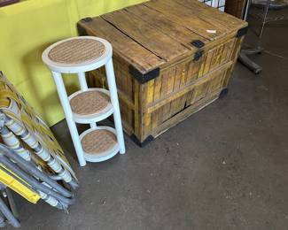 vintage wood crate