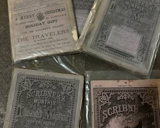 antique Scribners monthly magazines