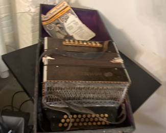 antique accordion