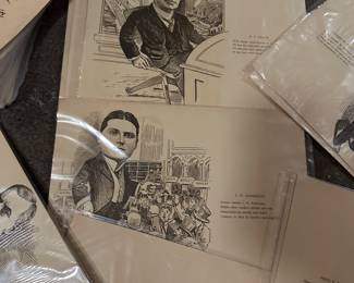 antique political cartoon lot form 1913