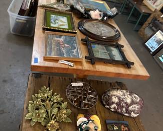 vintage artwork and decor