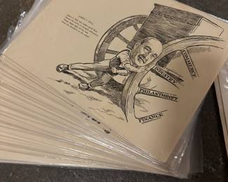 antique political cartoon lot form 1913