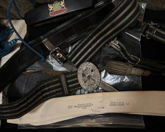 Masonic Knights of Templar lot of gloves, sash, aprons and more