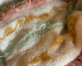 vintage quilts and blankets, mohair