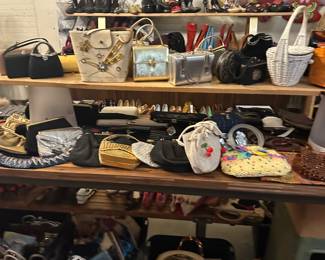 HUGE selection vintage bags, purses, beaded bags, leather bags