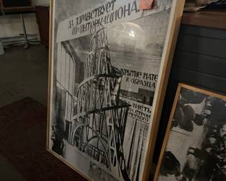 Tatlin's Tower framed art from Walker exhibit (set of 3)