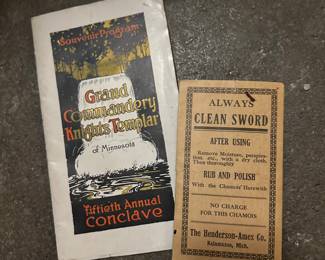 Masonic Knights of Templar lot of gloves, sash, aprons and more