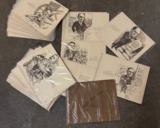 antique political cartoon lot form 1913