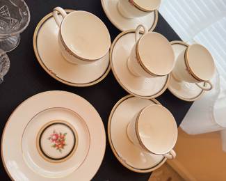 Wedgwood “Clio” 
cups, saucers, and bread plates 