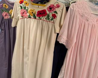 Moo moos, house dresses, nightgowns, robes and more 