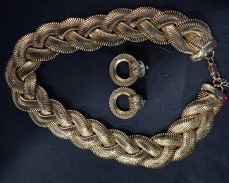 etienne aigner necklace And earring set 